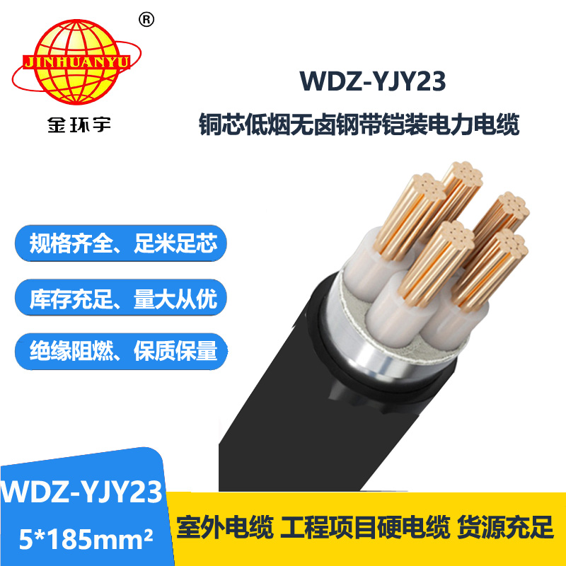 金環(huán)宇電線電纜 WDZ-YJY23-5x185低煙無(wú)鹵鎧裝電纜 五芯電力電纜